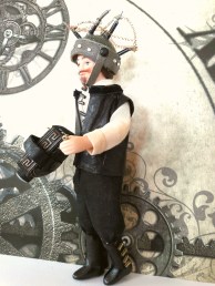 digby demonstrating his light generator